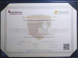 purchase realistic Ascencia Business School certificate