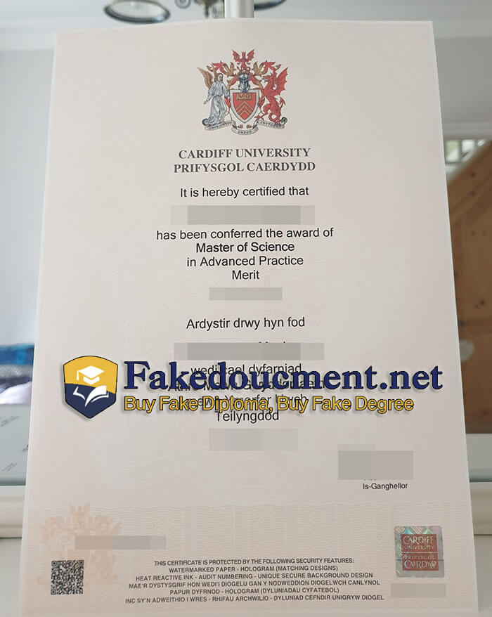 purchase realistic Cardiff University diploma