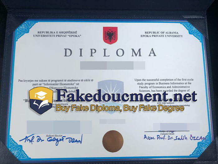 purchase realistic Epoka Private University diploma