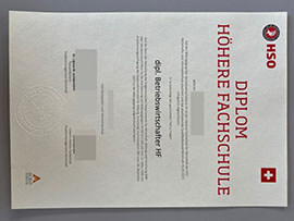 purchase realistic HSO Höhere Fachschule degree