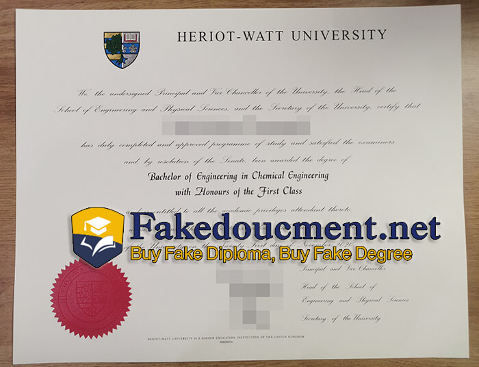 purchase realistic Heriot Watt University diploma