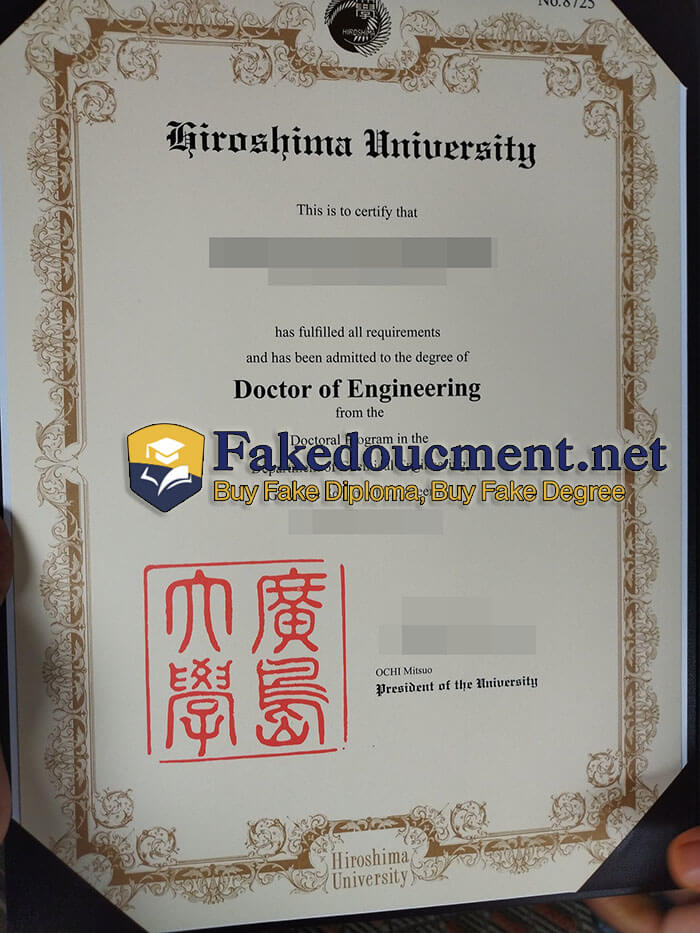 purchase realistic Hiroshima University diploma