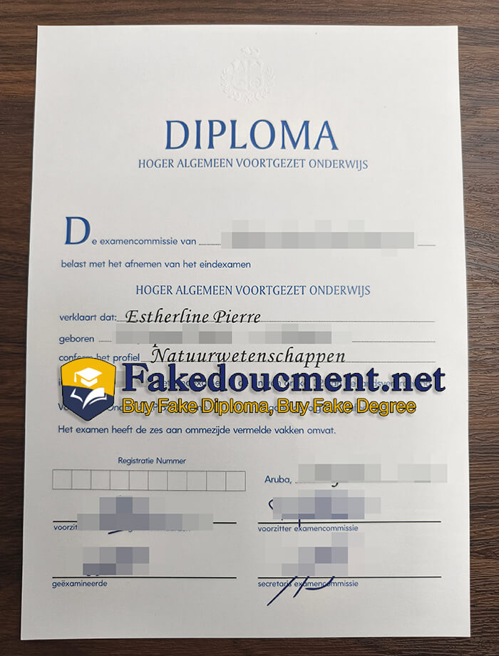 purchase realistic Hoger Algemeen Voortgezet Onderwijs dipoma