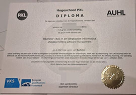 purchase realistic Hogeschool PXL diploma