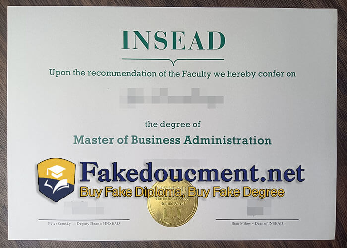 purchase realistic INSEAD diploma