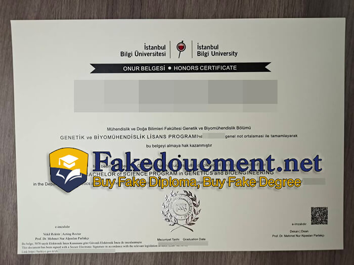 purchase realistic Istanbul Bilgi University diploma