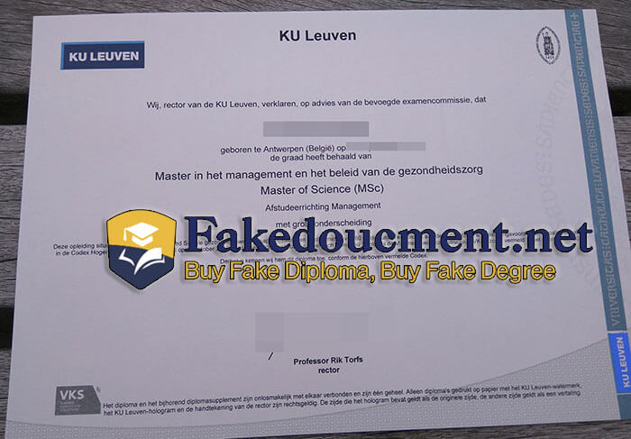 purchase realistic Ku Leuven diploma