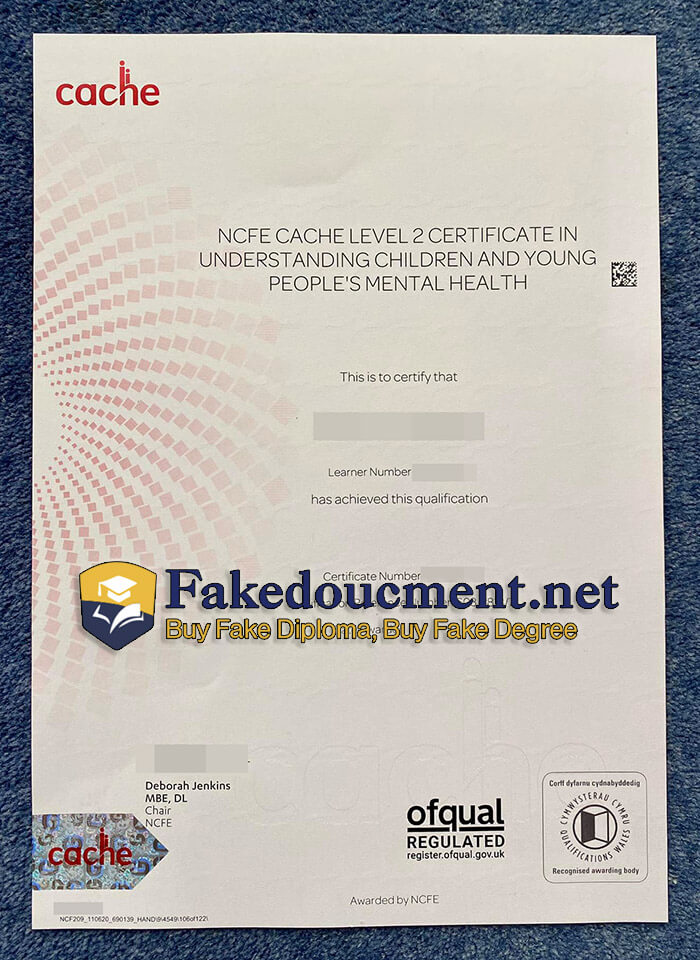 purchase realistic NCFE Cache Level 2 Certificate