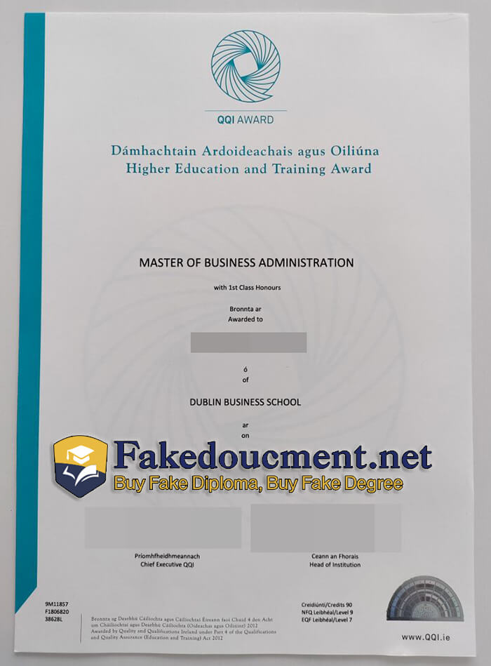 purchase realistic QQI Certificate