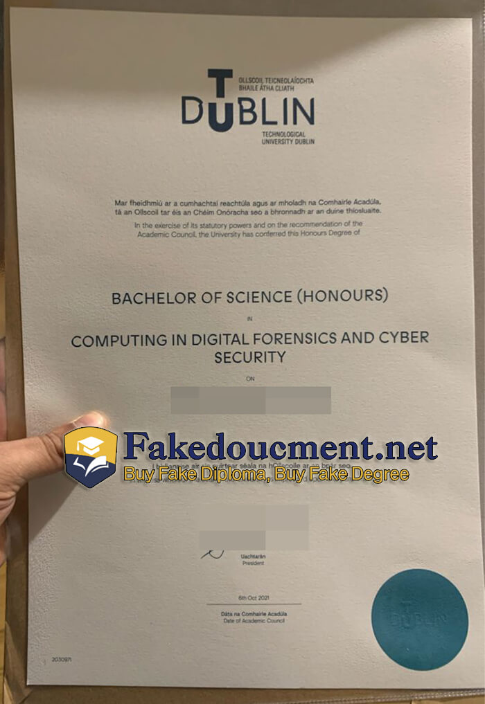 purchase realistic Technological University Dublin diploma