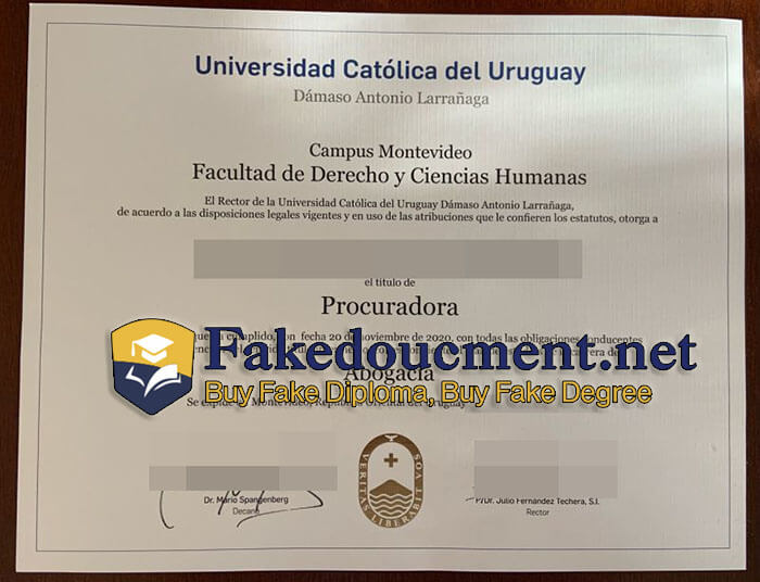 purchase realistic Universidad Católica del Uruguay diploma