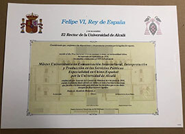 purchase realistic Universidad de Alcalá certificate