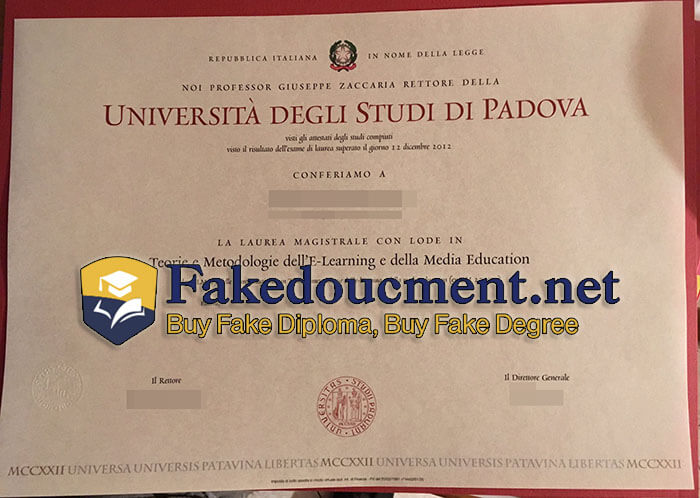 purchase realistic Università Degli Studi di Padova diploma