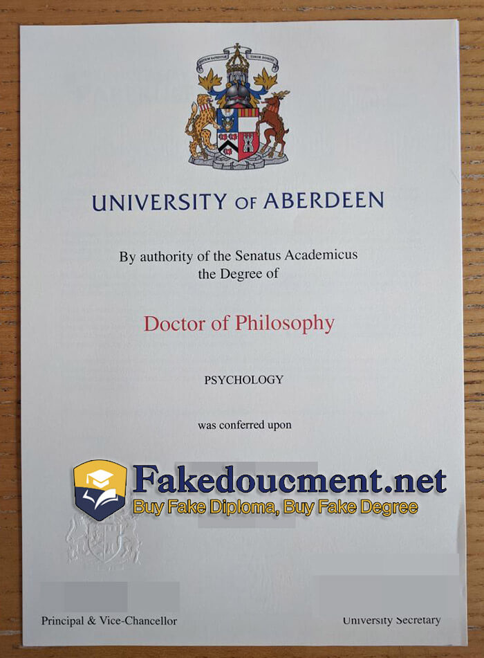 purchase realistic University of Aberdeen diploma