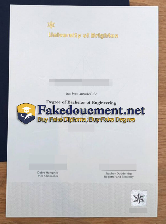 purchase realistic University of Brighton diploma