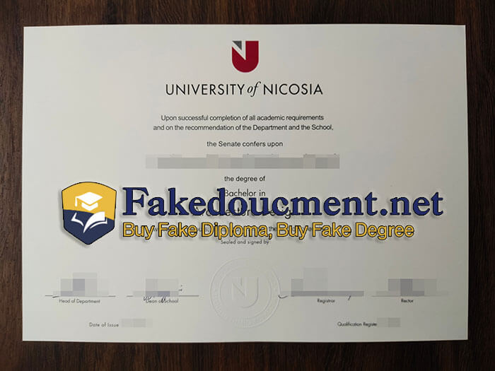 purchase realistic University of Nicosia diploma