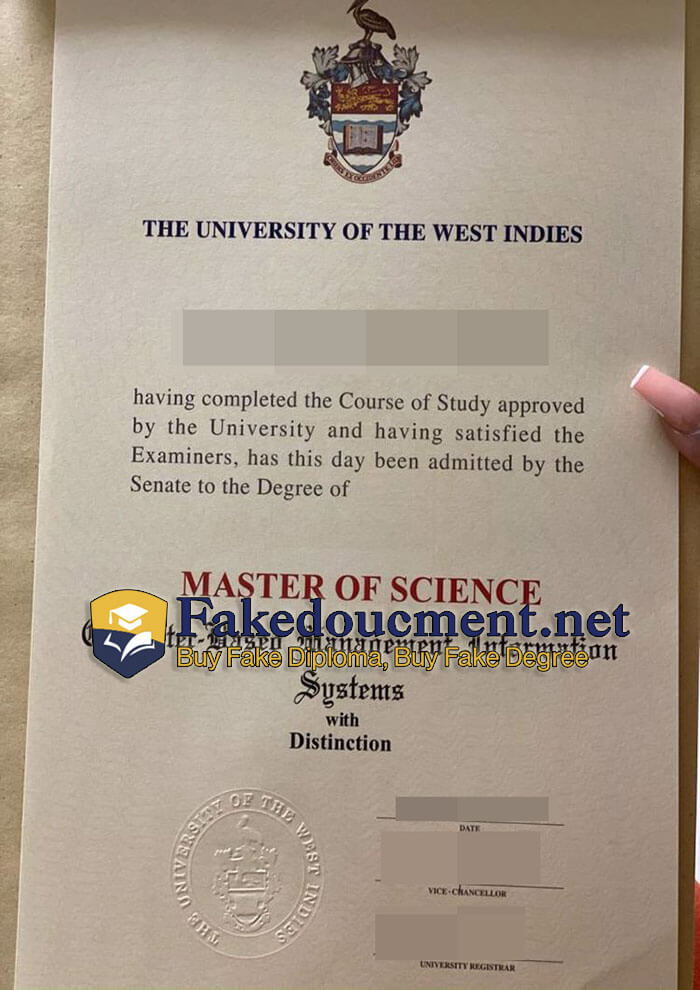 purchase realistic University of the West Indies diploma