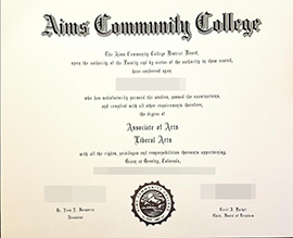 purchase realistic Aims Community College degree