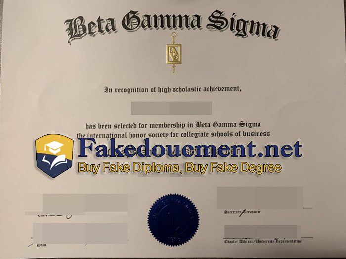 purchase realistic Beta Gamma Sigma certificate