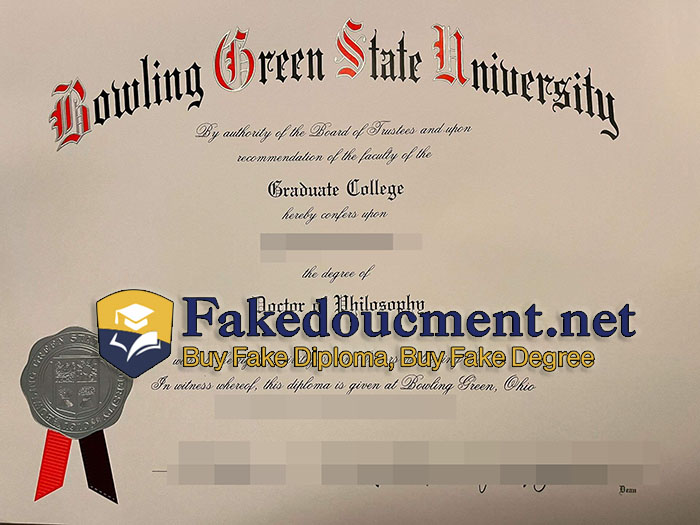 purchase realistic Bowling Green State University diploma