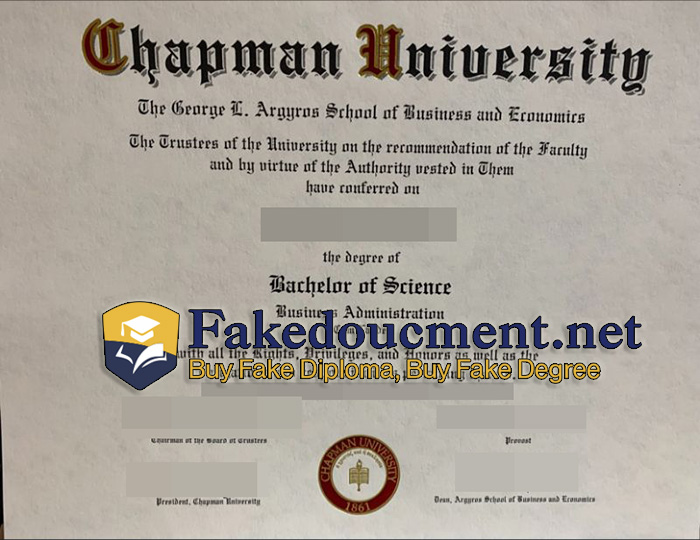 purchase realistic Chapman University diploma