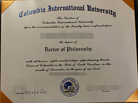 purchase realistic Columbia International University degree