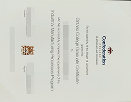 purchase realistic Confederation College certificate