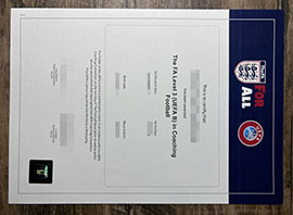 purchase realistic FA Level 3 (UEFA B) in Coaching Football certificate