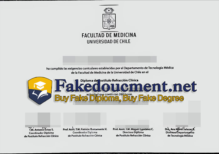 purchase realistic Facultad de Medicina Universidad de Chile diploma