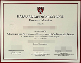 purchase realistic Harvard Medical School certificate