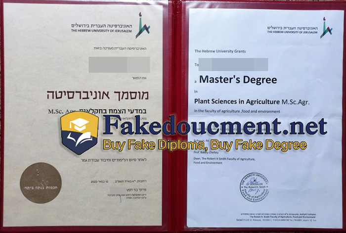 purchase realistic Hebrew University of Jerusalem diploma