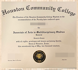 purchase realistic Houston Community College degree