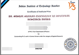 purchase realistic Indian Institute of Technology Roorkee certificate