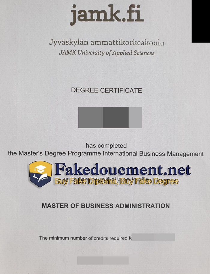 purchase realistic JAMK University of Applied Sciences diploma