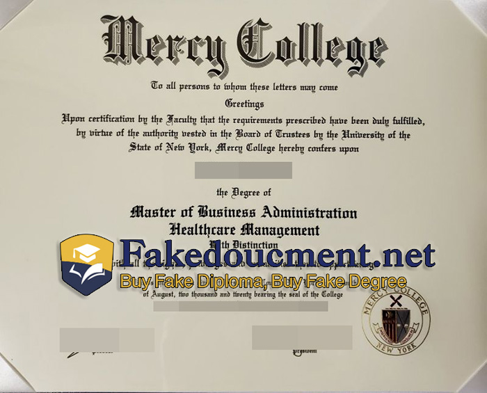 purchase realistic Mercy College diploma