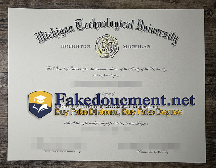 purchase realistic Michigan Technological University diploma