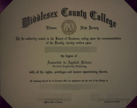 purchase realistic Middlesex County College degree