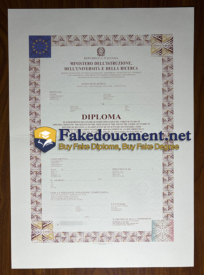 purchase realistic Ministero Dell'Università e Della Ricerca diploma