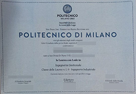 purchase realistic Politecnico di Milano degree