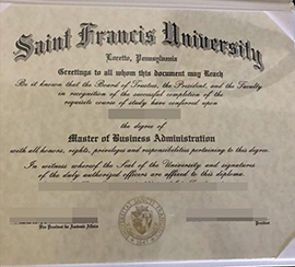 purchase realistic Saint Francis University degree