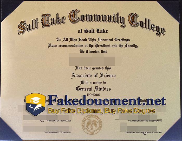 purchase realistic Salt Lake Community College diploma diploma