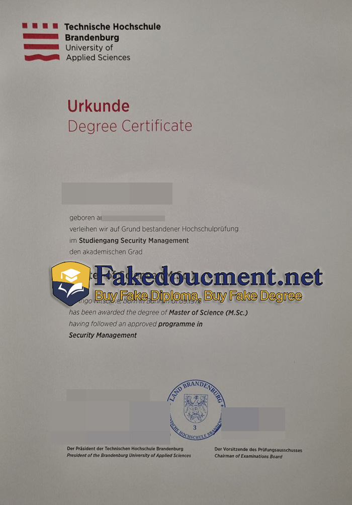 purchase realistic Technische Hochschule Brandenburg diploma