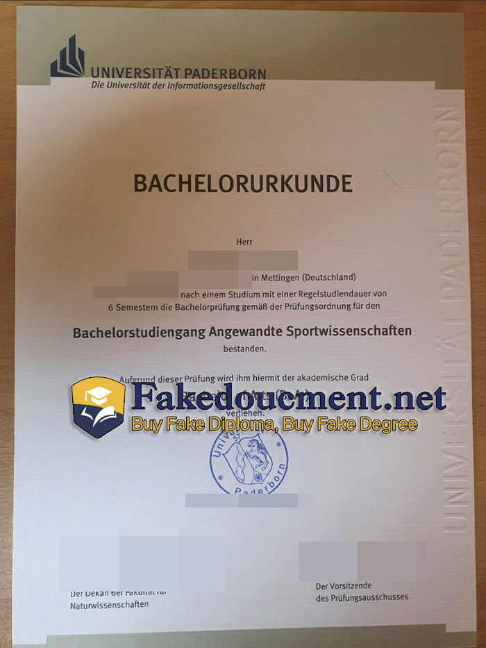 purchase realistic Universität Paderborn diploma