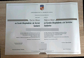 purchase realistic Universitat de Barcelona certificate