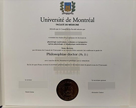 purchase realistic Universite de Montreal Faculte de Medecine degree