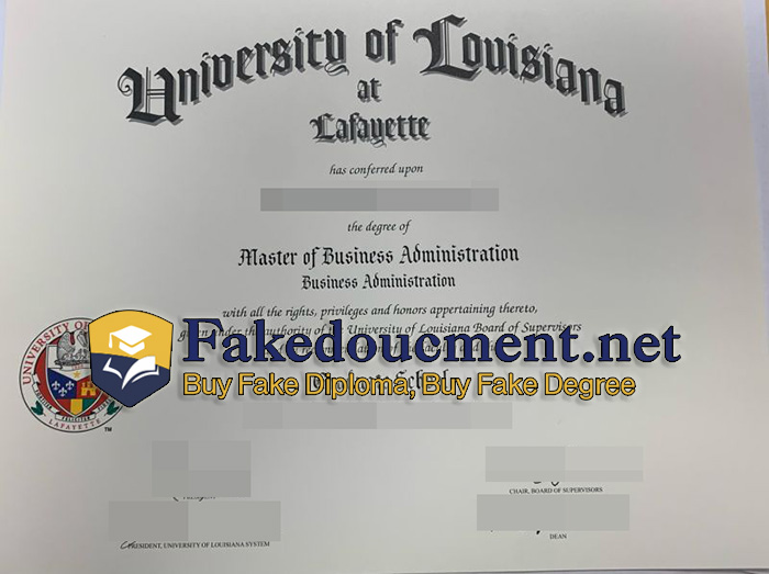 purchase realistic University of Louisiana diploma