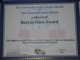 purchase realistic University of St Martin certificate