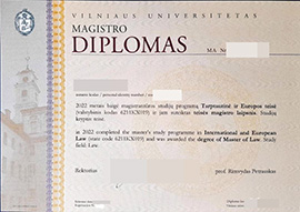 purchase realistic Vilniaus Universitetas diploma