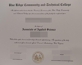 purchase realistic Blue Ridge Community and Technical College degree