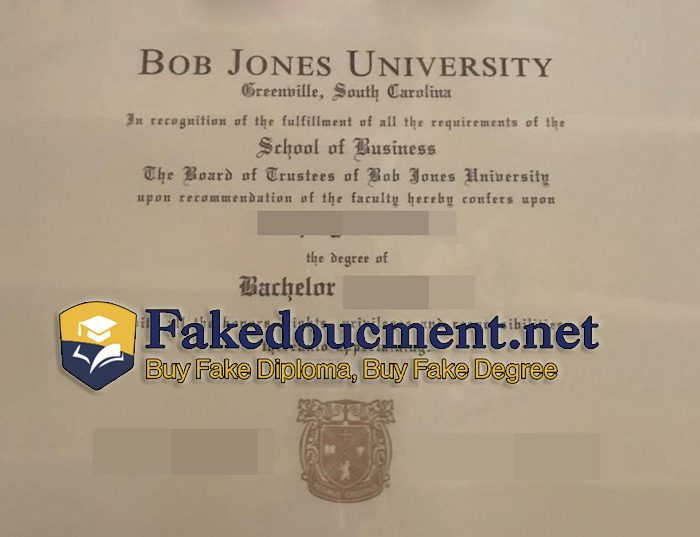 purchase realistic Bob Jones University diploma